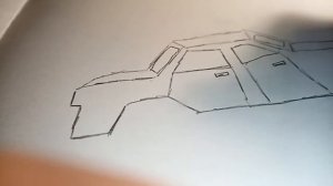 Как нарисовать машину  жигули ваз 2107