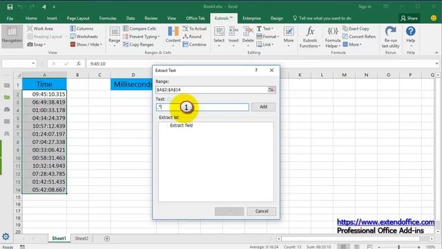 How to extract milliseconds from time in Excel смотреть онлайн