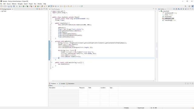 Show all available Fonts - Java [Tutorial] смотреть онлайн