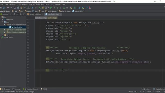 Area Calculator Android Project - Learn Android App Development by Examples- Master Android смотреть онлайн