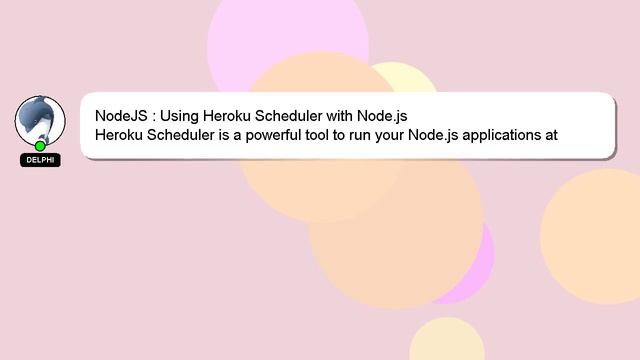 NodeJS : Using Heroku Scheduler with Node.js смотреть онлайн