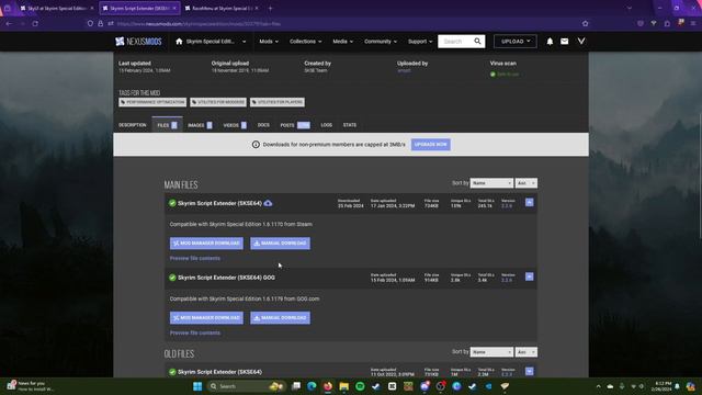 How to Install the Racemenu Mod in Skyrim Special Edition (WORKS IN 2024) смотреть онлайн