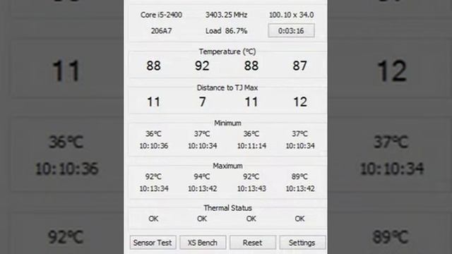 Температура Intel Core i5 2400 смотреть онлайн