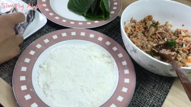 Perilla Leaves Dumplings|| Sesame Leaf Dumplings