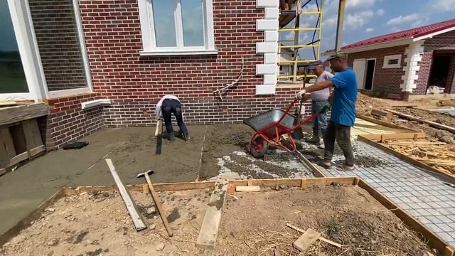 Укладка тротуарной плитки, дренаж ливневка, отмостка смотреть онлайн