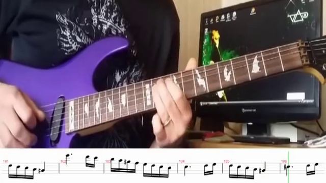 How to play Caprices 24 (Paganini) rock version with TAB and Backing Track смотреть онлайн