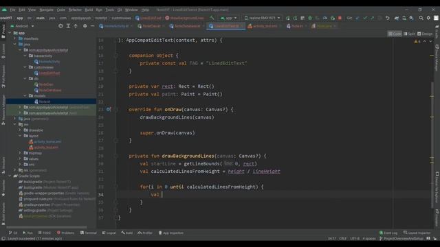 Note App 2.0 | MVVM Android | Room Database Setup and Making Lined EditText #3 смотреть онлайн