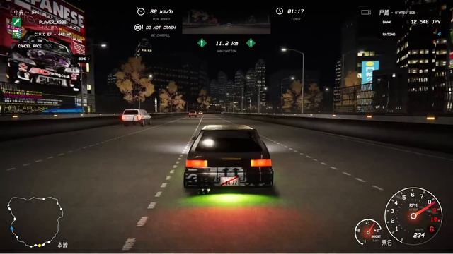 Kanjozoku Game レーサー Is GRINDY But I LOVE It Online Highway Races!! 430hp Civic EF!! смотреть онлайн