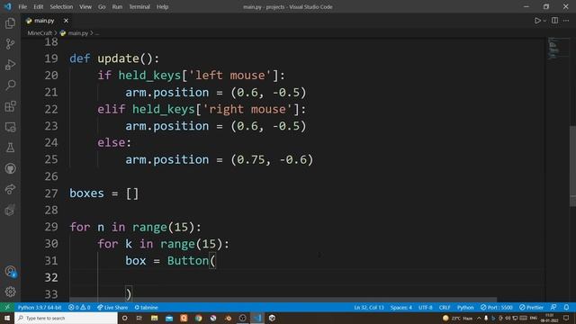 Minecraft in python смотреть онлайн
