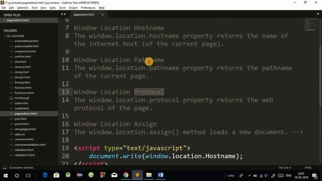 JavaScript Tutorial in Hindi #22: JavaScript Window Location | Page Redirection in JavaScript смотреть онлайн