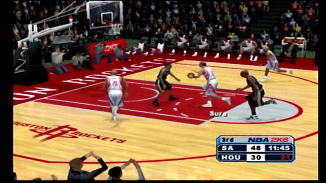 NBA 2K6 Rockets vs Spurs смотреть онлайн