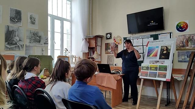 Открытый урок «Колорит и настроение в пейзаже» смотреть онлайн