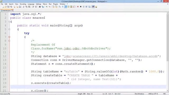 MS Access Database Connectivity in Java (JDBC-ODBC)-[In English] смотреть онлайн