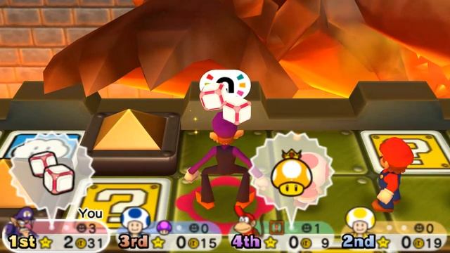 Mario Party Star Rush Toad Scramble - Waluigi Vs Mario Vs Luigi Vs Peach смотреть онлайн