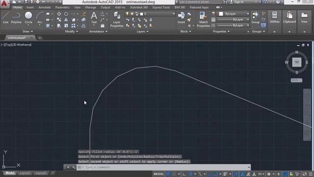 AutoCad 2D/3D Tutorials in Urdu/Hindi - part 23 fillet and chamfer смотреть онлайн