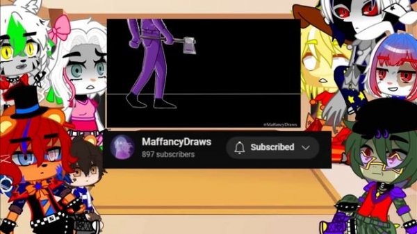 Security Breach React to Afton Family// GCRV // GlamMike AU //