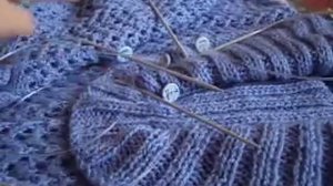как связать воротник хомут спицами