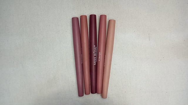 Miss Rose Cosmetics | Miss Rose 2 In 1 Double Sided Lipstick and Lipliner Review -Swatches смотреть онлайн