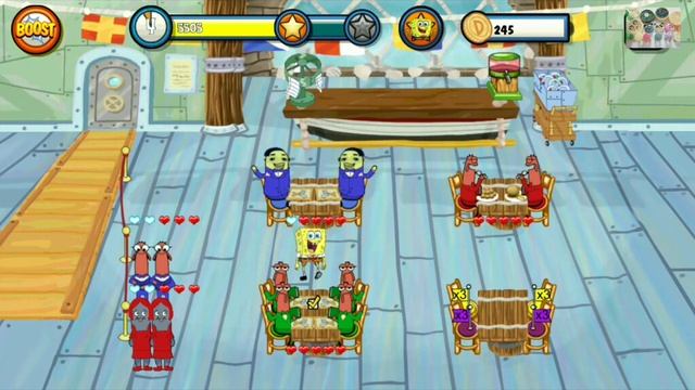 SPONGEBOB SQUAREPANTS DINER DASH ANDROID GAMEPLAY ❤️ смотреть онлайн