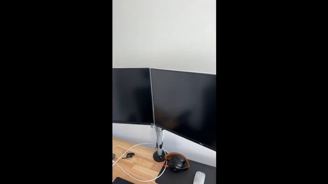 Review AVLT Dual 13"-32" Stacked Monitor Arm Desk Mount fits Two Flat/Curved Monitor Full Motion He смотреть онлайн