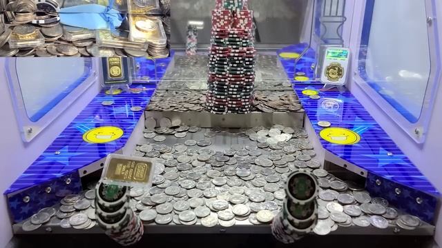 Incredible High Risk Coin Pusher Game... Intense Gameplay !!! смотреть онлайн