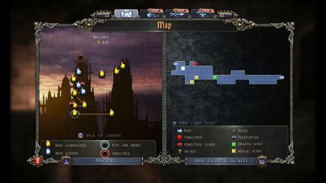 Акт 2-3 ищем секреты и открываем карту (Алукард) Castlevania Lords of Shadow Mirror of Fate смотреть онлайн