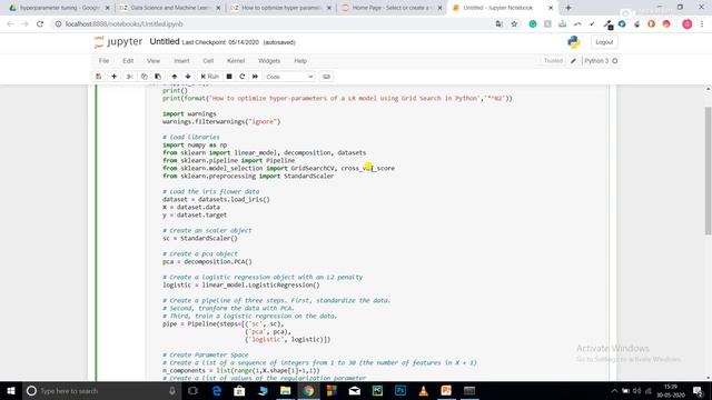 Optimize the hyperparameters of the Logistic Regression model using Grid Search in Python смотреть онлайн