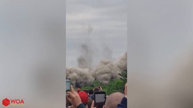 Building Demolition by Gatling Gun | Extreme Dangerous Building Demolition Skills смотреть онлайн