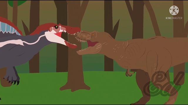 T.Rex VS Spinosaurus (StickNodes)