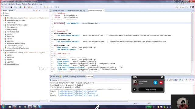 Robo Framework using Python and Selenium смотреть онлайн