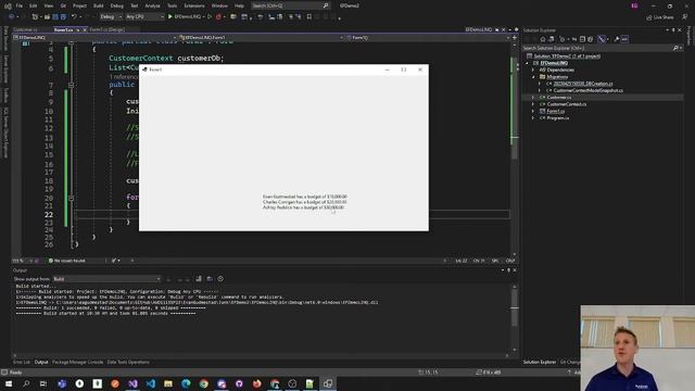 Entity Framework Tutorial - CRUD on Database with C# and LINQ in VS 2022 смотреть онлайн