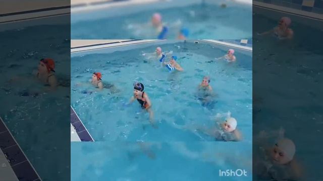 Аквааэробика для детей. Веселые тренировки в малом бассейне :))) #аквааэробика #miafit смотреть онлайн