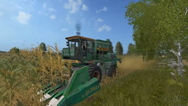 РАБОТАЕМ НА НОВОЙ КАРТЕ УБОРКА КУКУРУЗЫ смотреть онлайн