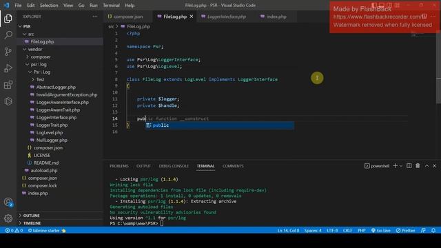 Psr/Log : [PHP] смотреть онлайн