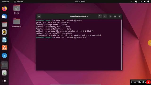 How to install NumPy Python library on Linux | Amit Thinks смотреть онлайн