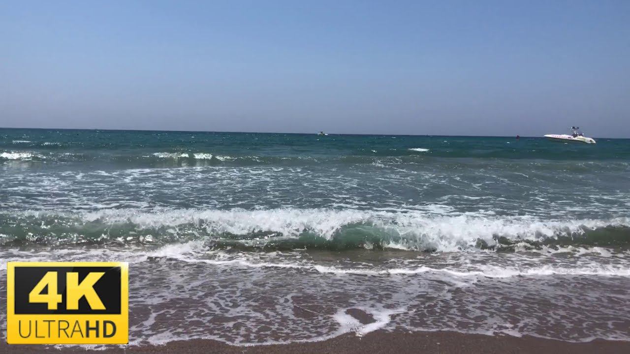 1 Hour Calming Seas, Ocean Waves Relaxation| 4K, UHD Video
