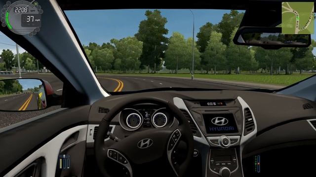 HYUNDAI AVANTE P | CITY CAR DRIVING 1.5.9.2 | G29! смотреть онлайн