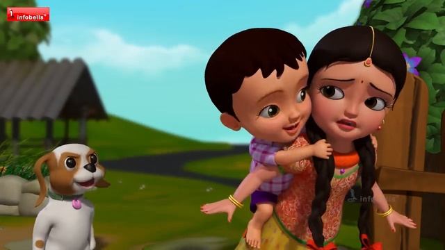Chunnu Munnu thhey do bhai & much more | Hindi Rhymes collection for Children | Infobells смотреть онлайн