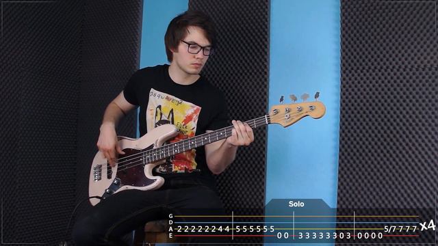 Audioslave - Be Yourself | Bass Cover with Play Along Tabs смотреть онлайн