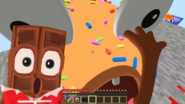 ? ЭПИЧНАЯ БИТВА: ОРАНЖЕВЫЙ Лаки Блок vs КРАСНЫЙ ЛакиБлок в Майнкрафт! РАДУЖНЫЕ ДРУЗЬЯ ШОКОЛАДКА ЧОК