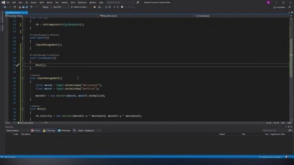 Creating a Rogue-like (like Vampire Survivors) in Unity — Part 1: Movement and Camera