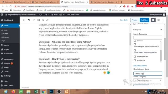 How to add post, title, description, category & image in wordpress 2021 - Delta Tech Services смотреть онлайн