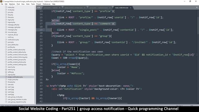 Social Website from scratch - Part 251 - Group access notifications | OOP PHP with MYSQL Database смотреть онлайн