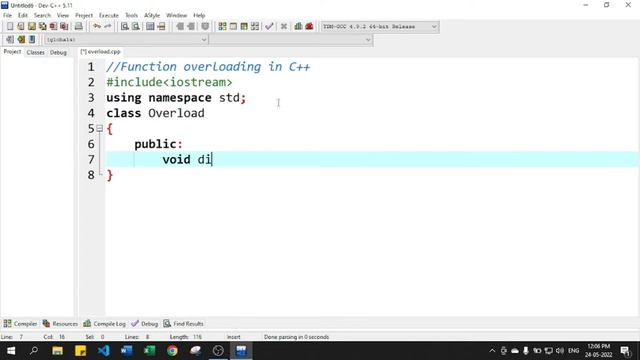 Compile time polymorphism - Function Overloading | C++ Programming Language Tutorials in Hindi - 7 смотреть онлайн