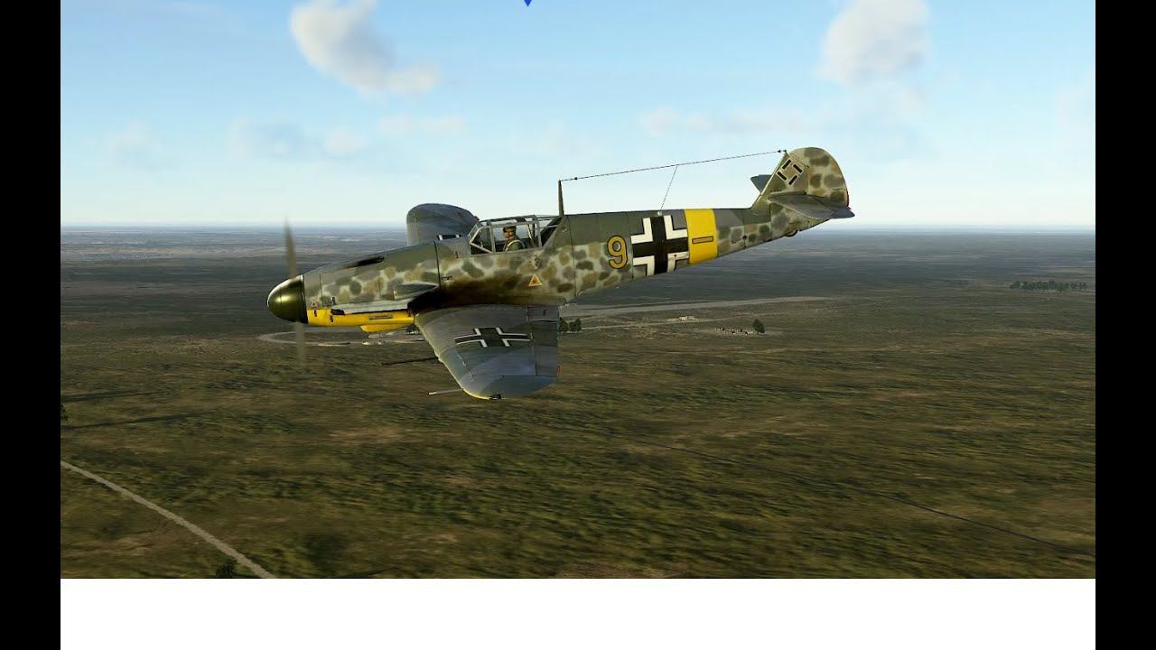 Вдвоем на Bf 109 F-4 против Пары Як-1. Победа смотреть онлайн