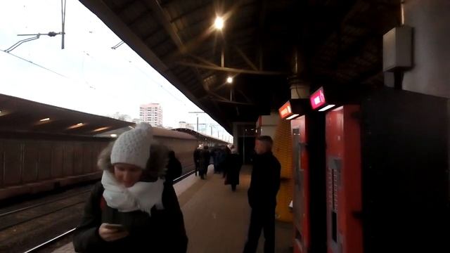 Москва 1774 ж/д платформа Выхино (будущая станция МЦД D3) зима день смотреть онлайн