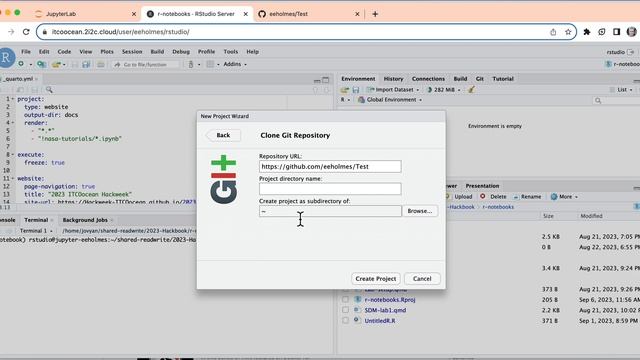 Clone the repo to RStudio by creating a project смотреть онлайн