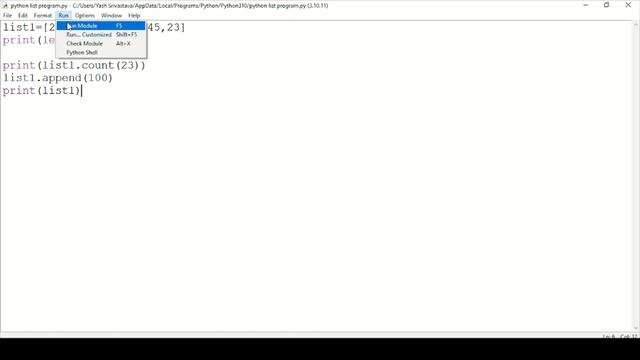 List functions in Python(Part-a)|len(),count(),append(),extend() and insert() functions смотреть онлайн