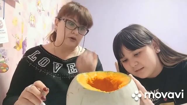 "Каникулы с пользой" Изготовление светильника из тыквы. смотреть онлайн