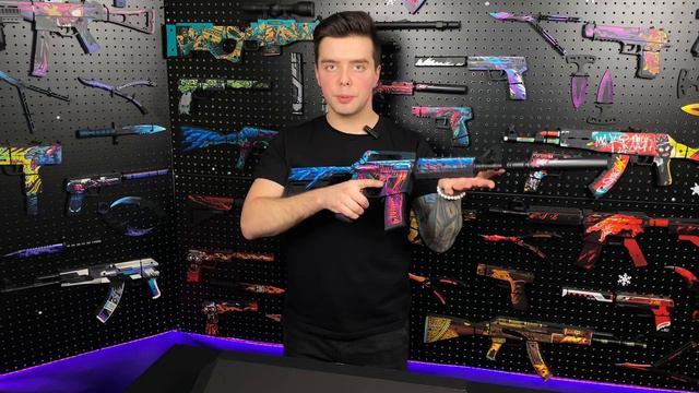 Деревянный автомат M4A1-S Скоростной Зверь из CS GO смотреть онлайн